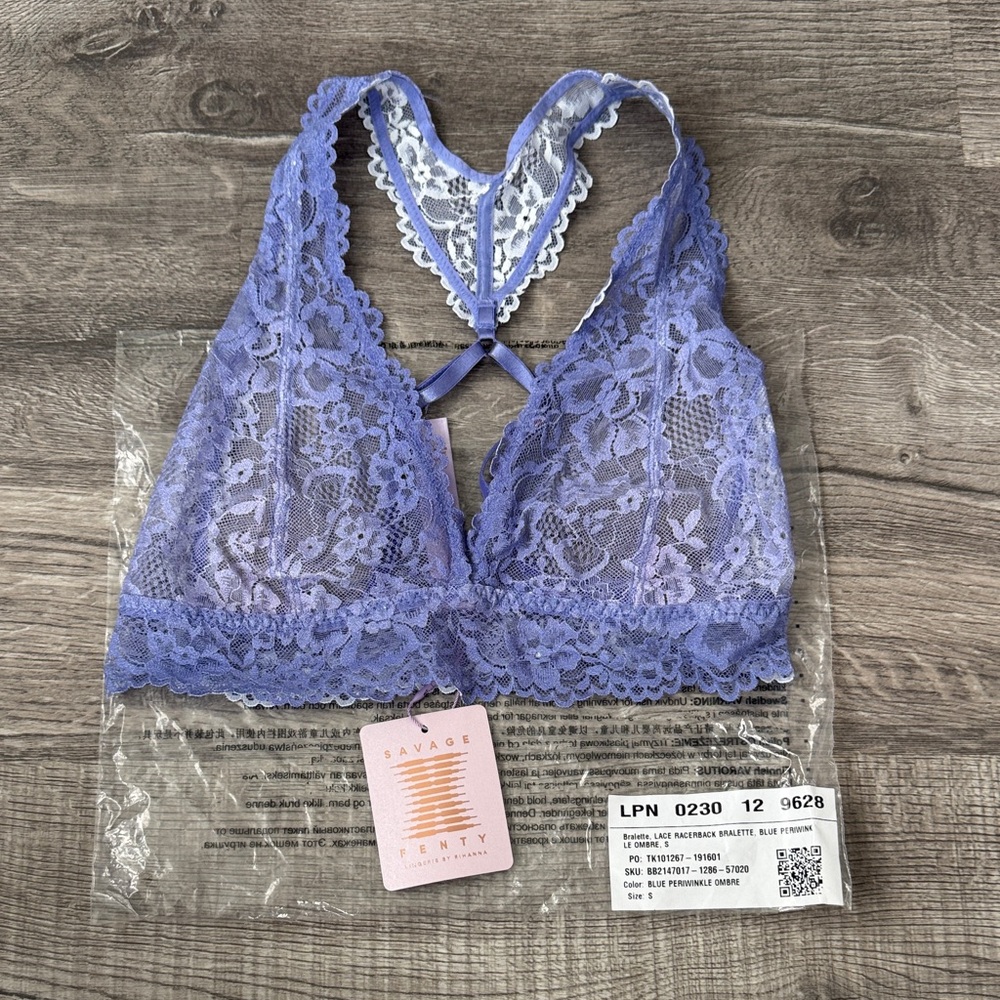 Savage X Fenty Blue Lace Bralette